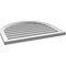 Ekena Millwork Round Top Surface Mount PVC Gable Vent: Functional, w/ 2"W x 1-1/2"P Brickmould Frame, 30"W x 26"H GVPRT30X2602SF - alternate 3